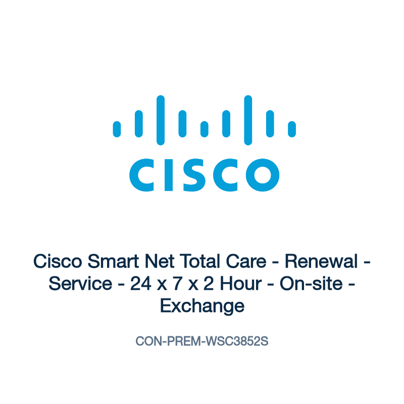 CON-PREM-WSC3852S: Cisco Smart Net Total Care