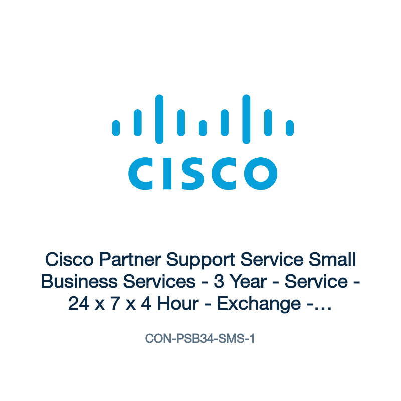 CON-PSB34-SMS-1: Cisco Partner Support Service Small Business Services