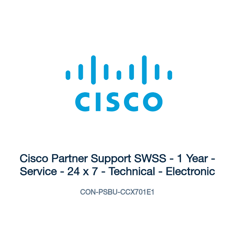 CON-PSBU-CCX701E1: Cisco Partner Support SWSS