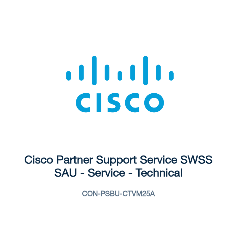 CON-PSBU-CTVM25A: Cisco Partner Support Service SWSS SAU