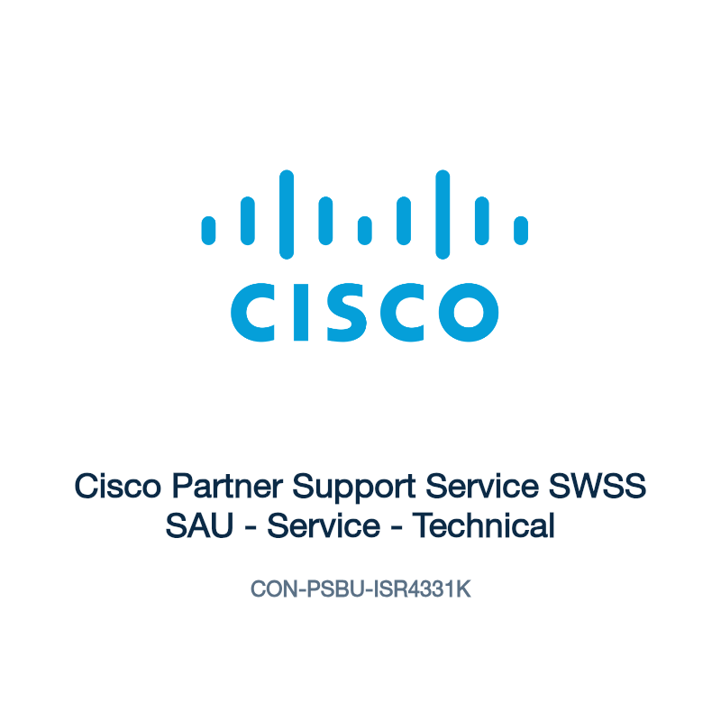 CON-PSBU-ISR4331K: Cisco Partner Support Service SWSS SAU