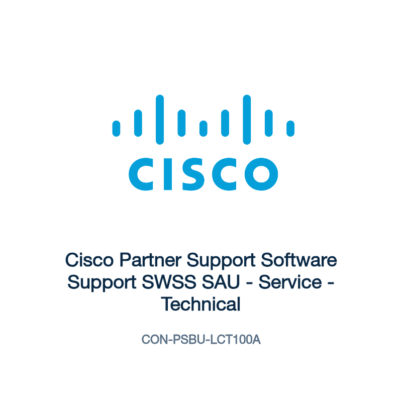CON-PSBU-LCT100A: Cisco Partner Support Software Support SWSS SAU