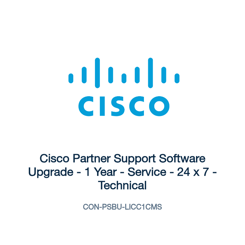 CON-PSBU-LICC1CMS: Cisco Partner Support Software Upgrade
