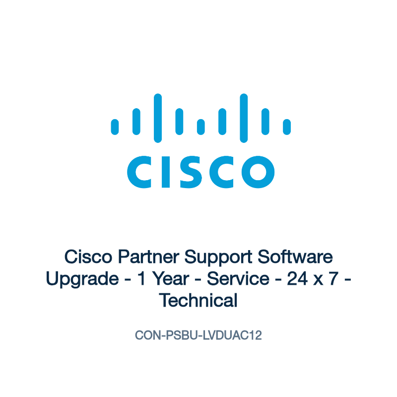 CON-PSBU-LVDUAC12: Cisco Partner Support Software Upgrade