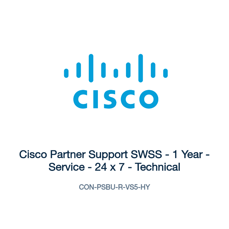 CON-PSBU-R-VS5-HY: Cisco Partner Support SWSS