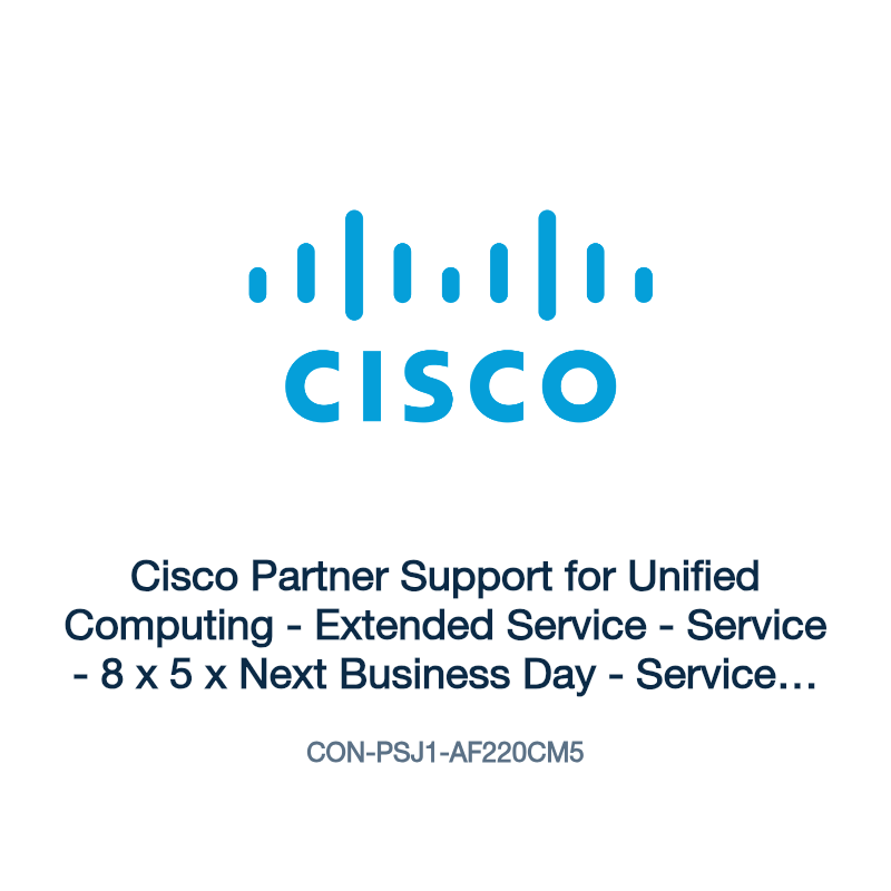 CON-PSJ1-AF220CM5: Cisco Partner Support for Unified Computing