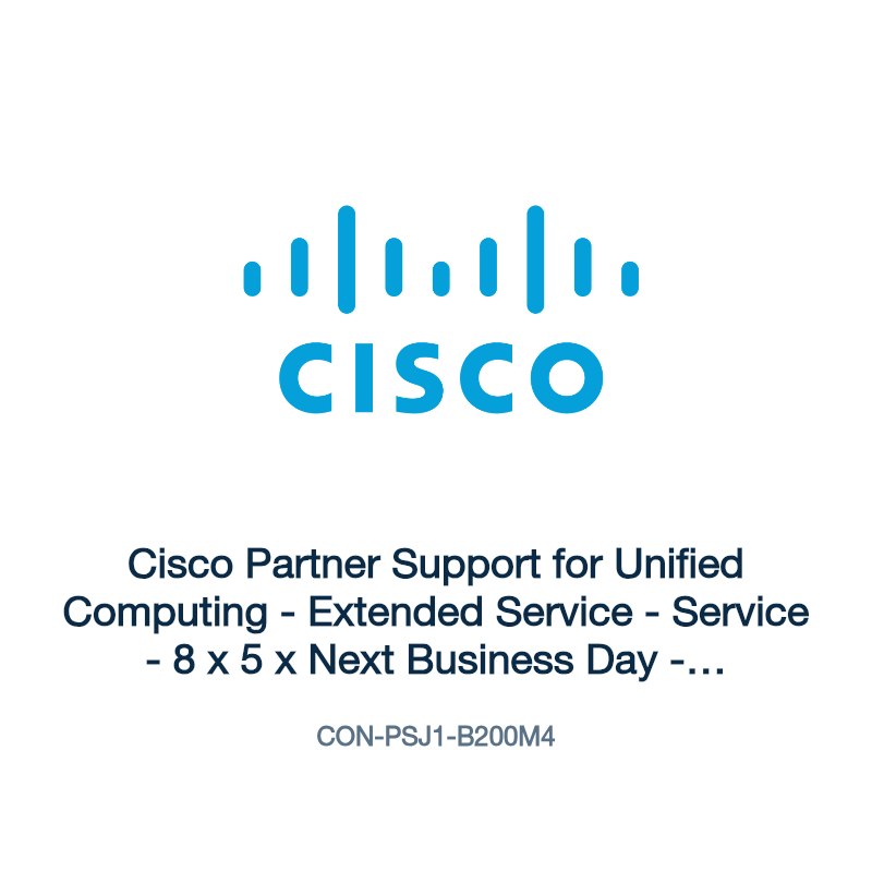 CON-PSJ1-B200M4: Cisco Partner Support for Unified Computing