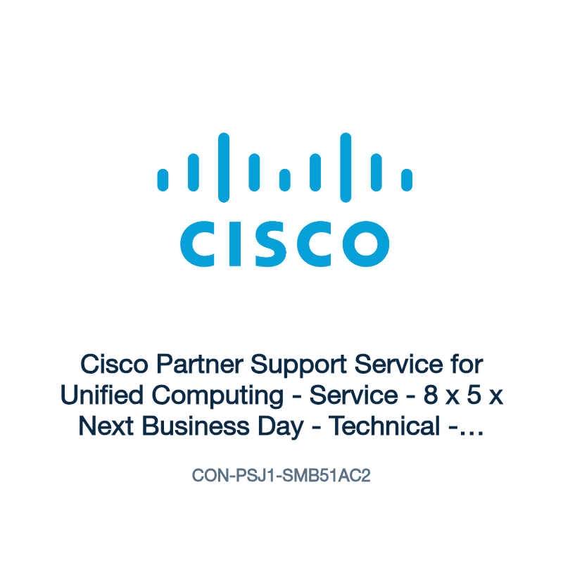 CON-PSJ1-SMB51AC2: Cisco Partner Support Service for Unified Computing