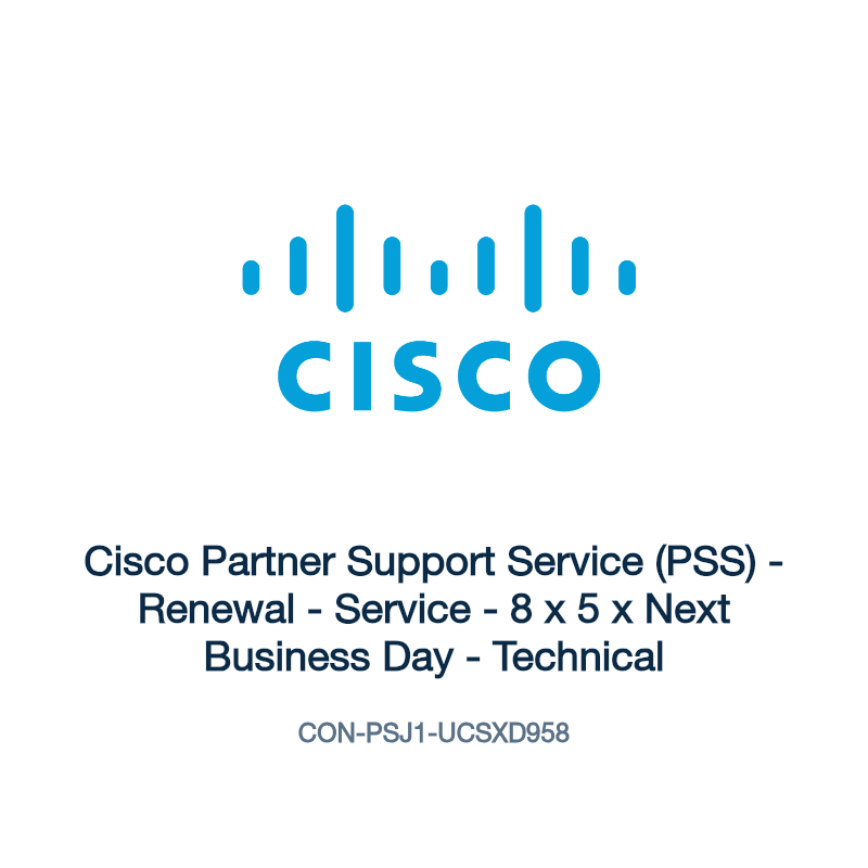 CON-PSJ1-UCSXD958: Cisco Partner Support Service (PSS)