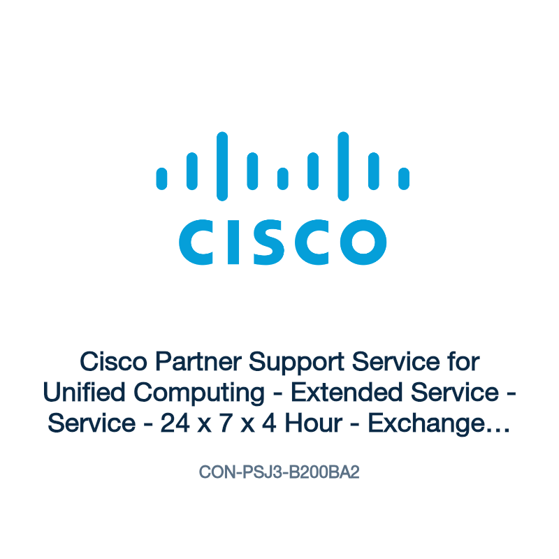 CON-PSJ3-B200BA2: Cisco Partner Support Service for Unified Computing
