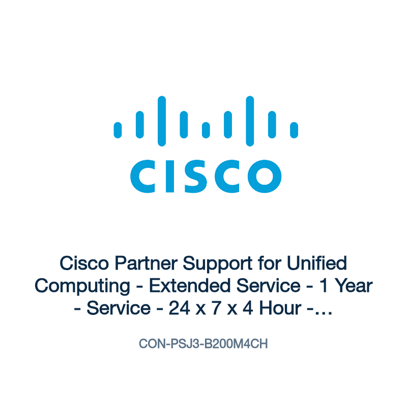 CON-PSJ3-B200M4CH: Cisco Partner Support for Unified Computing