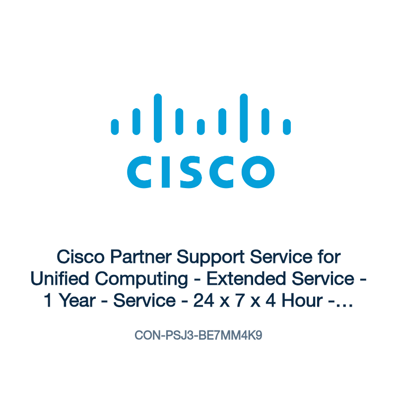 CON-PSJ3-BE7MM4K9: Cisco Partner Support Service for Unified Computing
