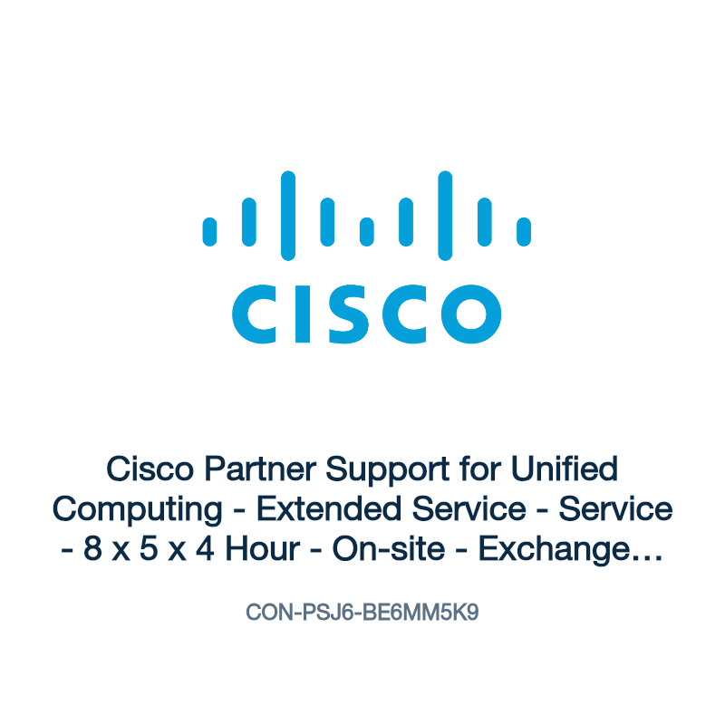 CON-PSJ6-BE6MM5K9: Cisco Partner Support for Unified Computing