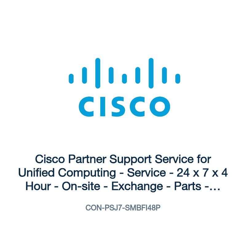 CON-PSJ7-SMBFI48P: Cisco Partner Support Service for Unified Computing