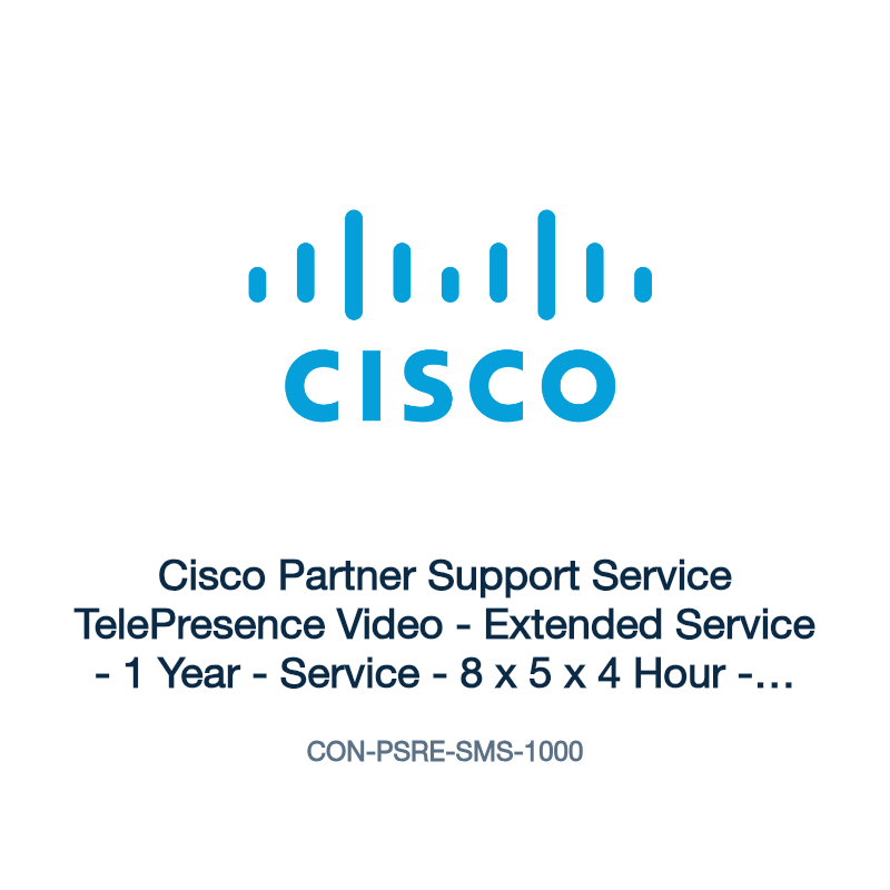 CON-PSRE-SMS-1000: Cisco Partner Support Service TelePresence Video