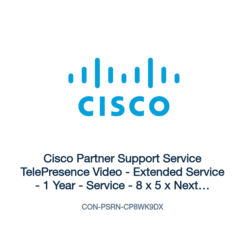 CON-PSRN-CP8WK9DX: Cisco Partner Support Service TelePresence Video