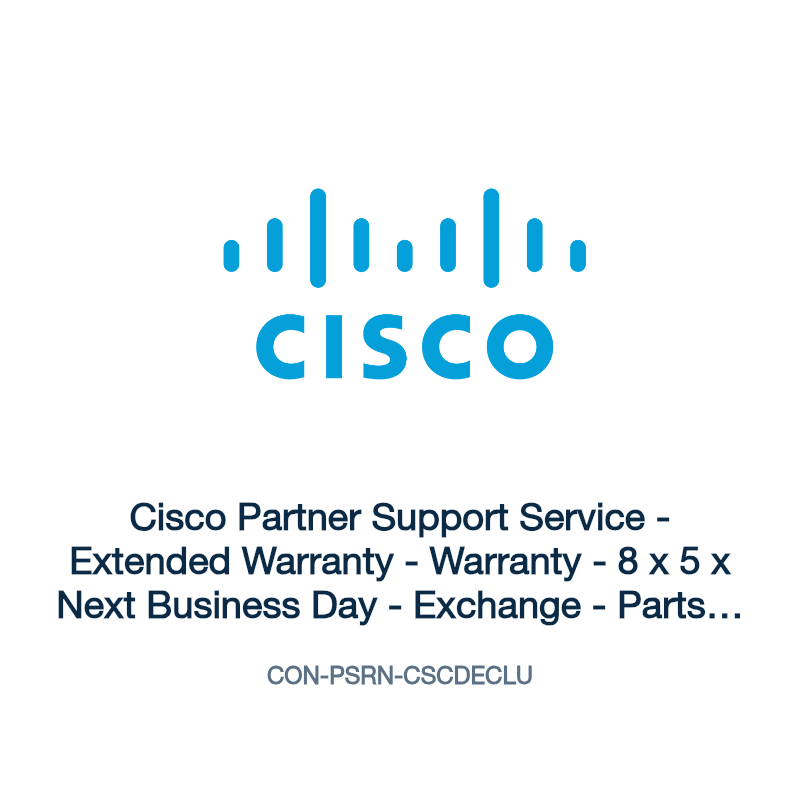 Cisco Partner Support Service - Extended Warranty - Warranty - 8 x 5 x Next Business Day - Exchange - Parts - Electronic and Physical