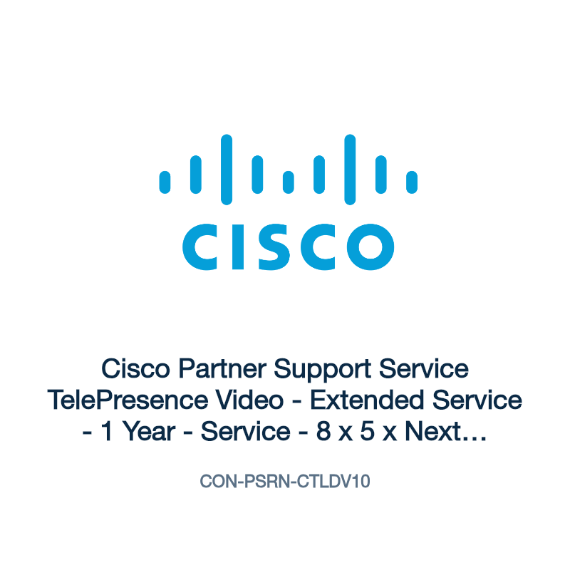 CON-PSRN-CTLDV10: Cisco Partner Support Service TelePresence Video