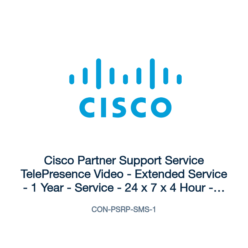CON-PSRP-SMS-1: Cisco Partner Support Service TelePresence Video