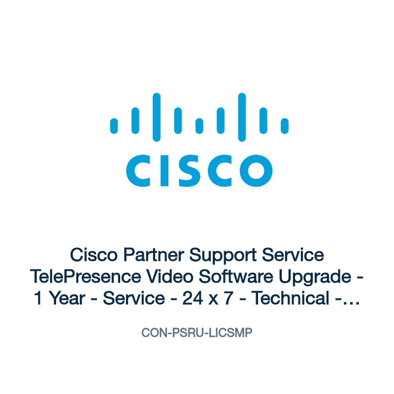 CON-PSRU-LICSMP: Cisco Partner Support Service TelePresence Video Software Upgrade