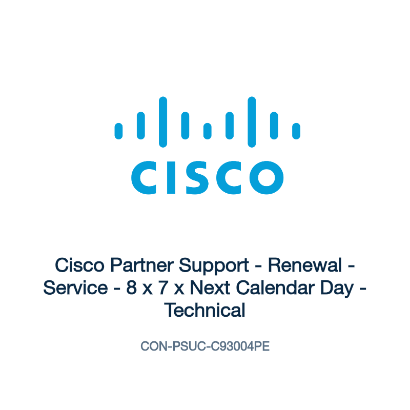 CON-PSUC-C93004PE: Cisco Partner Support