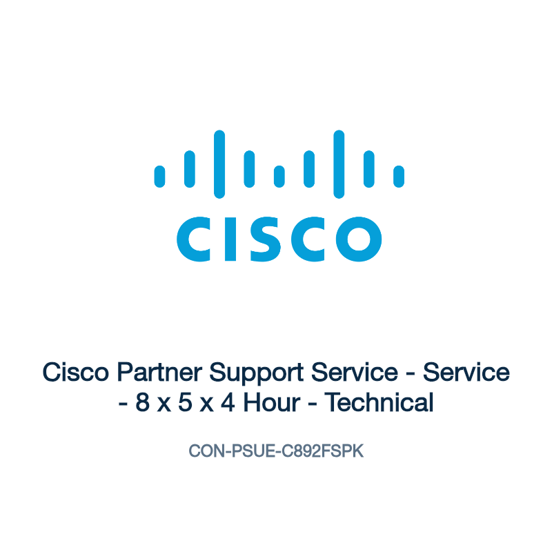 CON-PSUE-C892FSPK: Cisco Partner Support Service