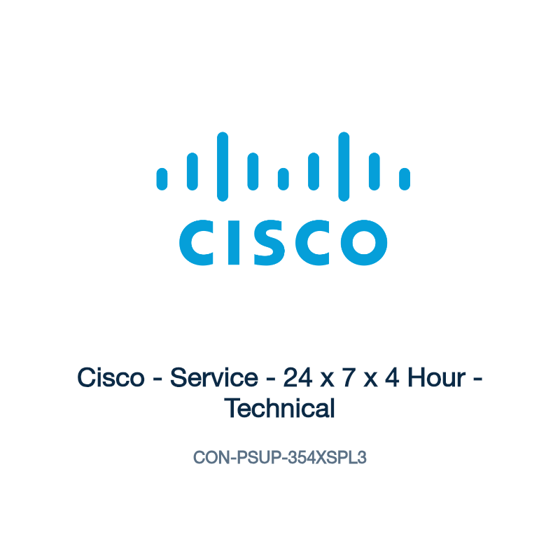 CON-PSUP-354XSPL3: Cisco - Service - 24 x 7 x 4 Hour - Technical