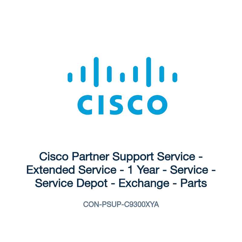 Cisco Partner Support Service - Extended Service - 1 Year - Service - Service Depot - Exchange - Parts