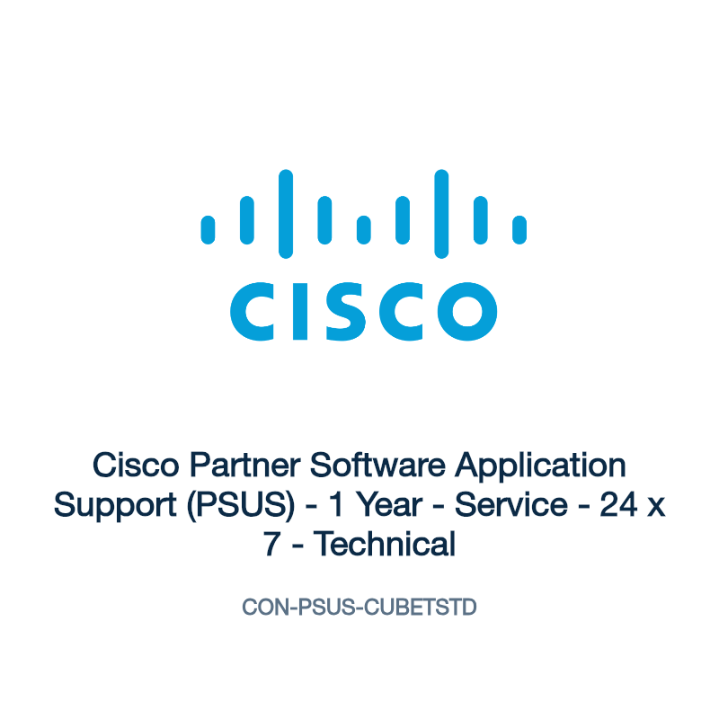 CON-PSUS-CUBETSTD: Cisco Partner Software Application Support (PSUS)