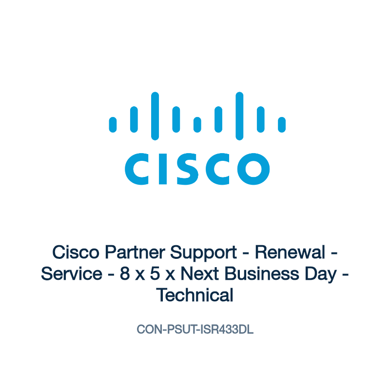 CON-PSUT-ISR433DL: Cisco Partner Support