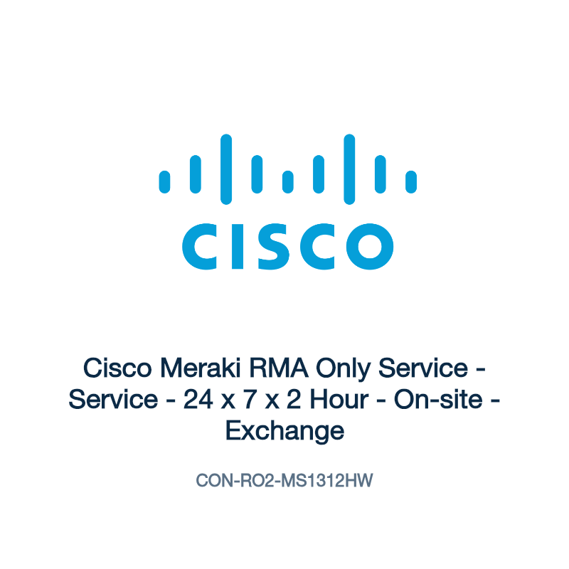 CON-RO2-MS1312HW: Cisco Meraki RMA Only Service