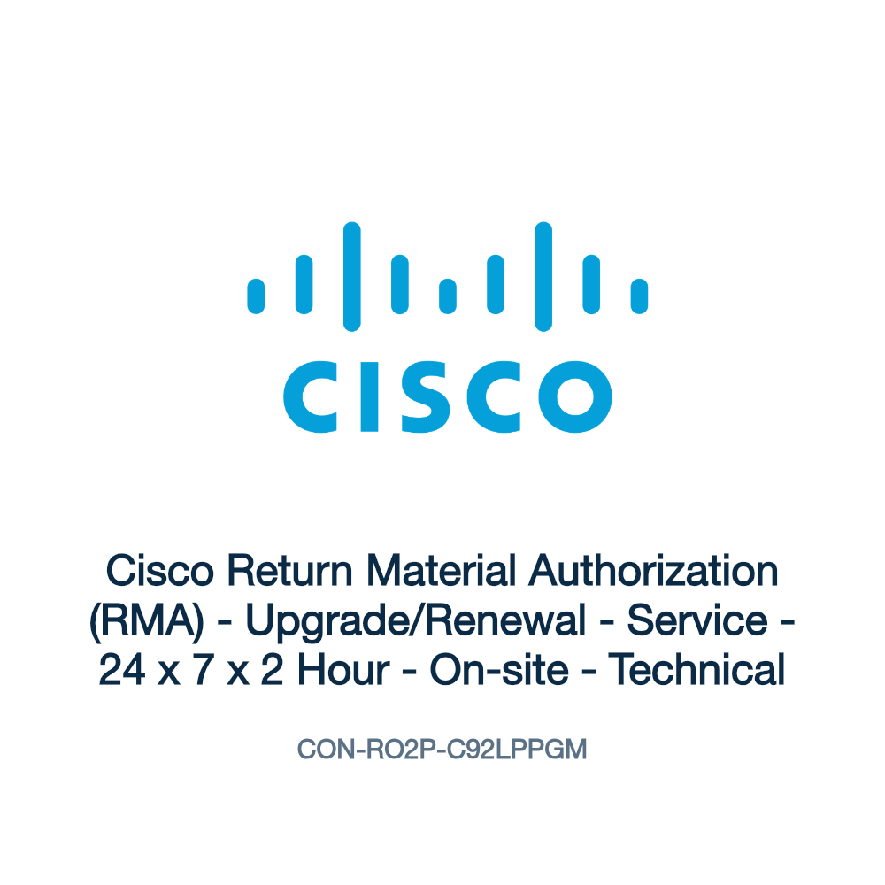 CON-RO2P-C92LPPGM: Cisco Return Material Authorization (RMA)