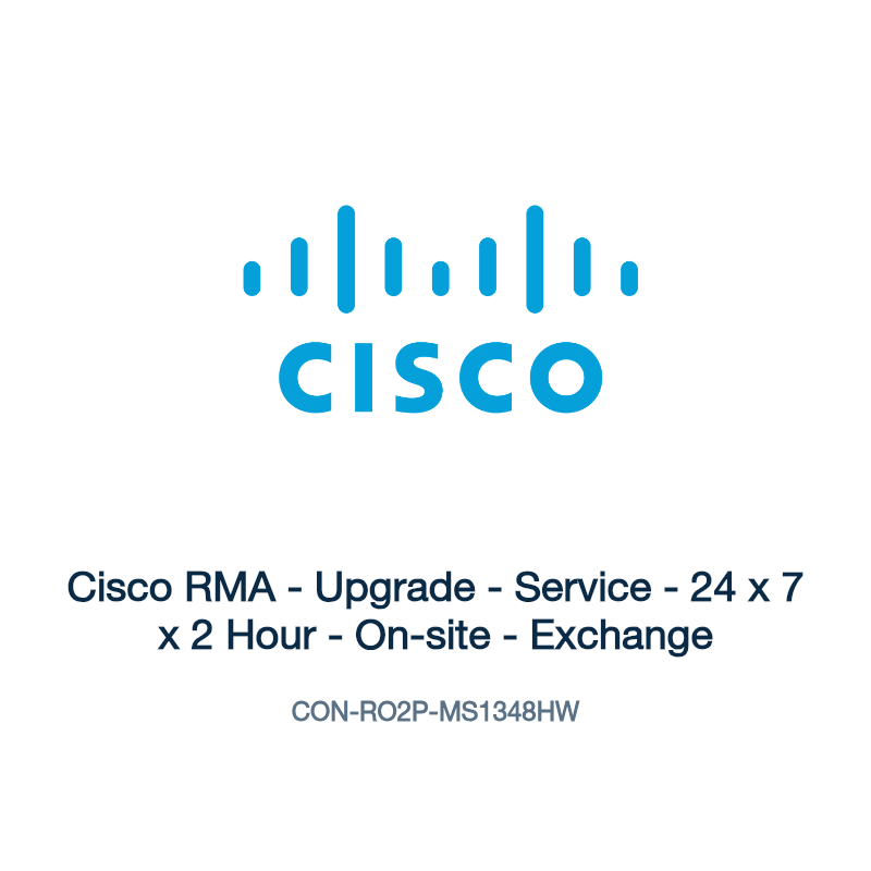 CON-RO2P-MS1348HW: Cisco RMA - Upgrade - Service - 24 x 7 x 2 Hour - On-site - Exchange