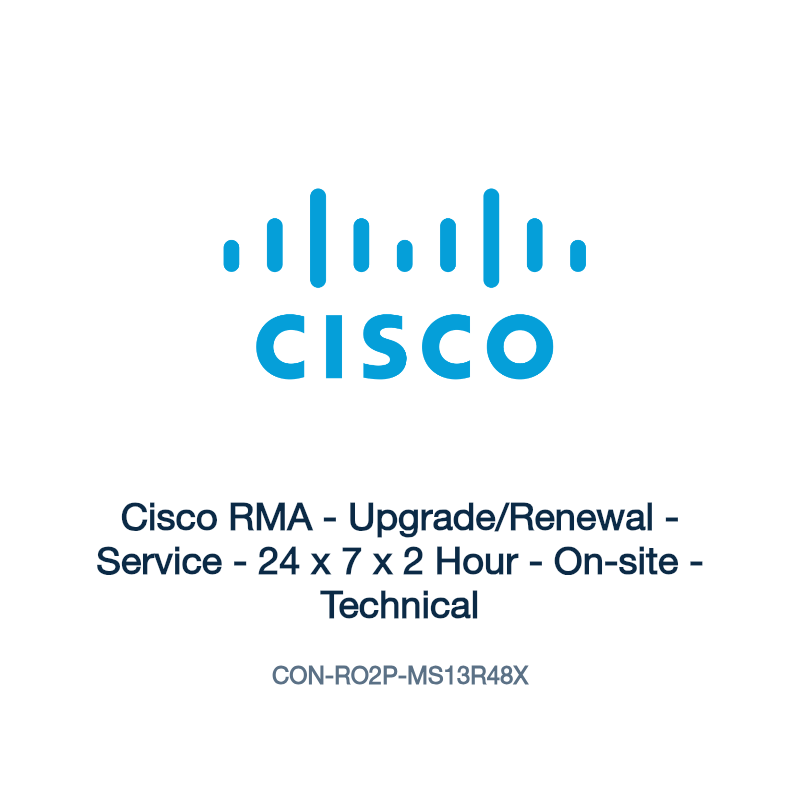 CON-RO2P-MS13R48X: Cisco RMA - Upgrade/Renewal - Service - 24 x 7 x 2 Hour - On-site -