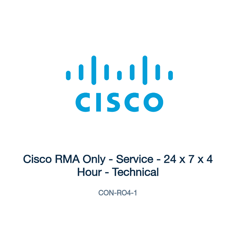 CON-RO4-1: Cisco RMA Only - Service - 24 x 7 x 4 Hour - Technical