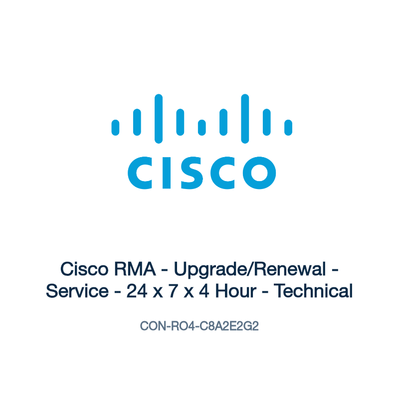 CON-RO4-C8A2E2G2: Cisco RMA - Upgrade/Renewal - Service - 24 x 7 x 4 Hour - Technical