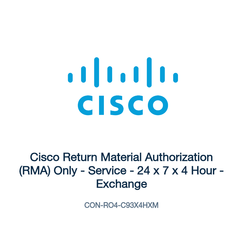 CON-RO4-C93X4HXM: Cisco Return Material Authorization (RMA) Only