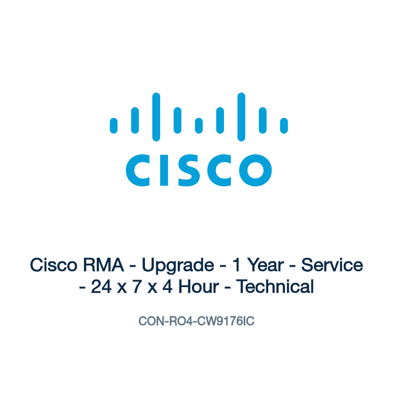 CON-RO4-CW9176IC: Cisco RMA - Upgrade - 1 Year - Service - 24 x 7 x 4 Hour - Technical