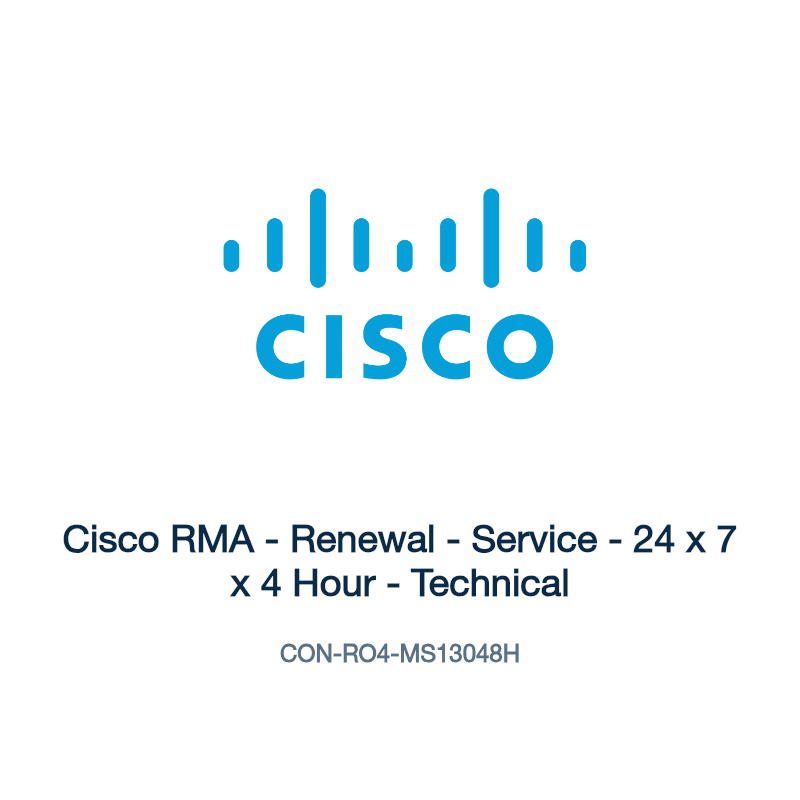 CON-RO4-MS13048H: Cisco RMA - Renewal - Service - 24 x 7 x 4 Hour - Technical