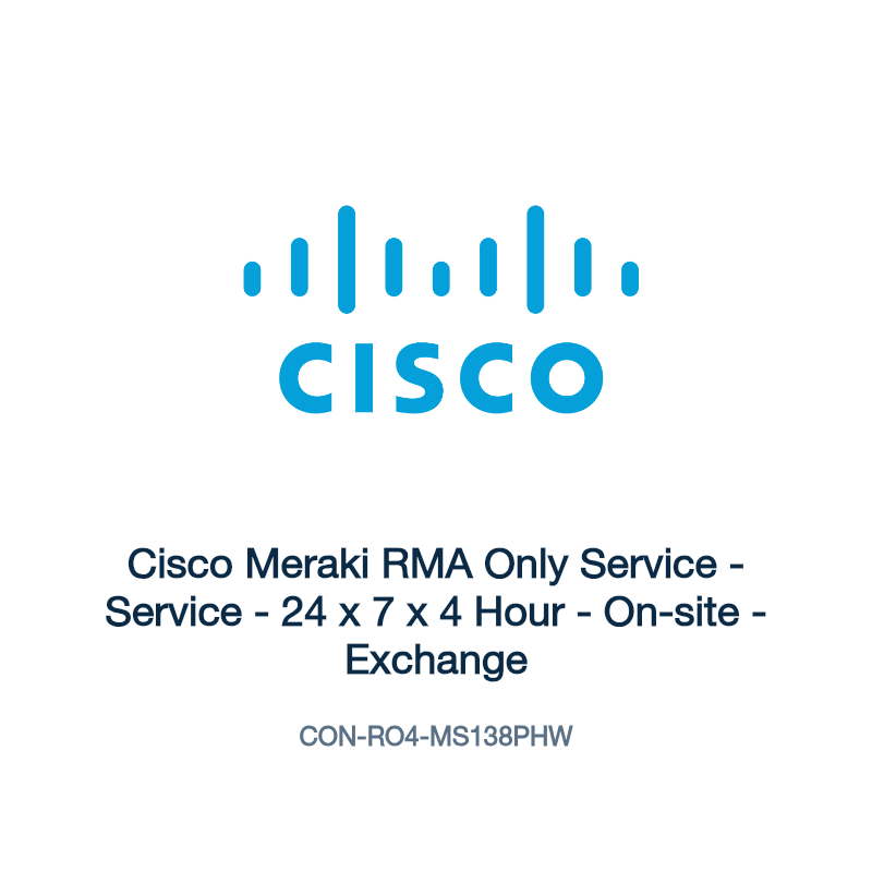 CON-RO4-MS138PHW: Cisco Meraki RMA Only Service