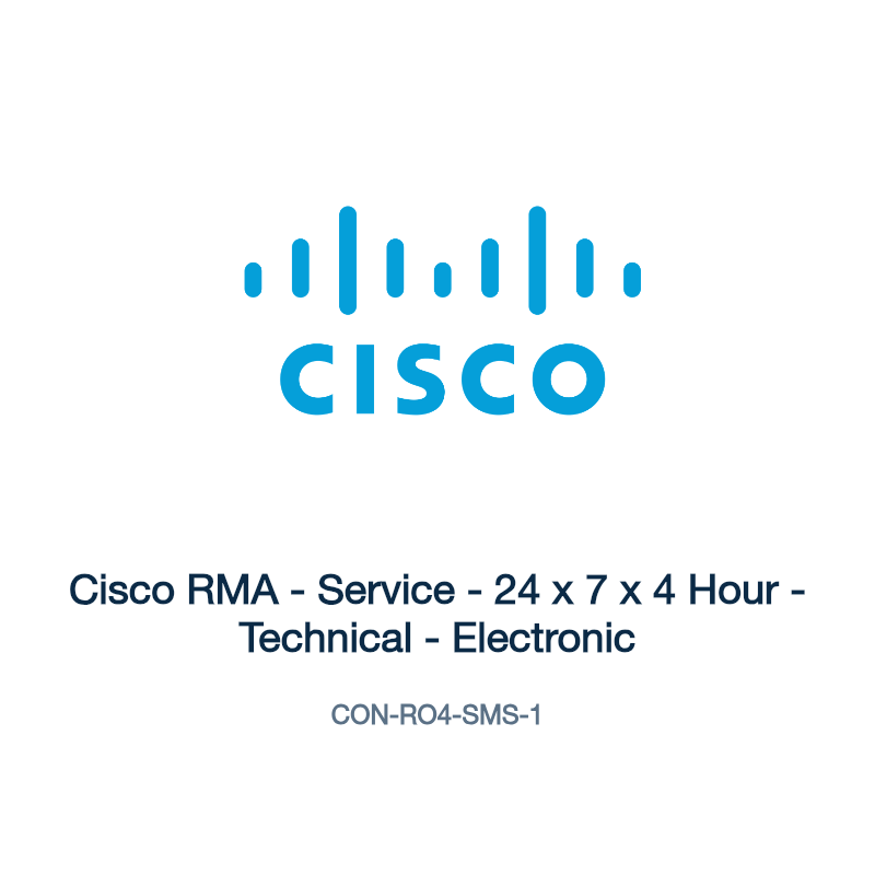 CON-RO4-SMS-1: Cisco RMA - Service - 24 x 7 x 4 Hour - Technical - Electronic