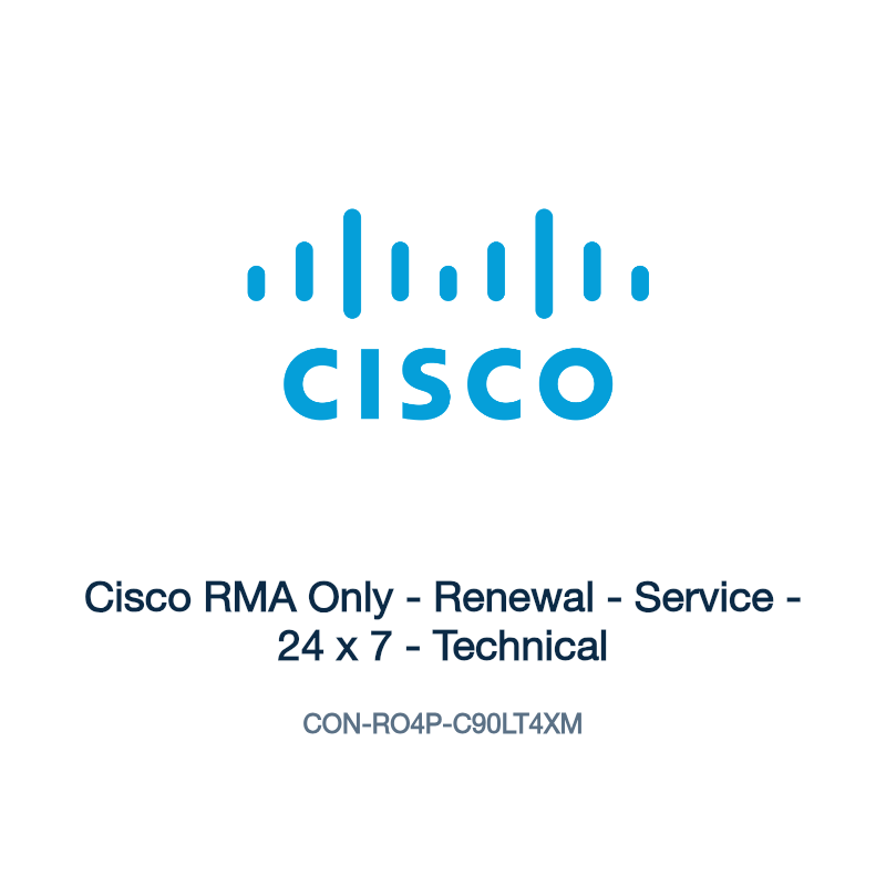 CON-RO4P-C90LT4XM: Cisco RMA Only - Renewal - Service - 24 x 7 - Technical