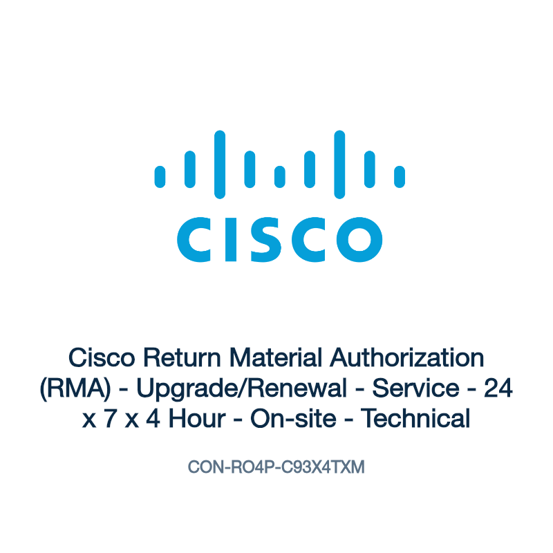 CON-RO4P-C93X4TXM: Cisco Return Material Authorization (RMA)