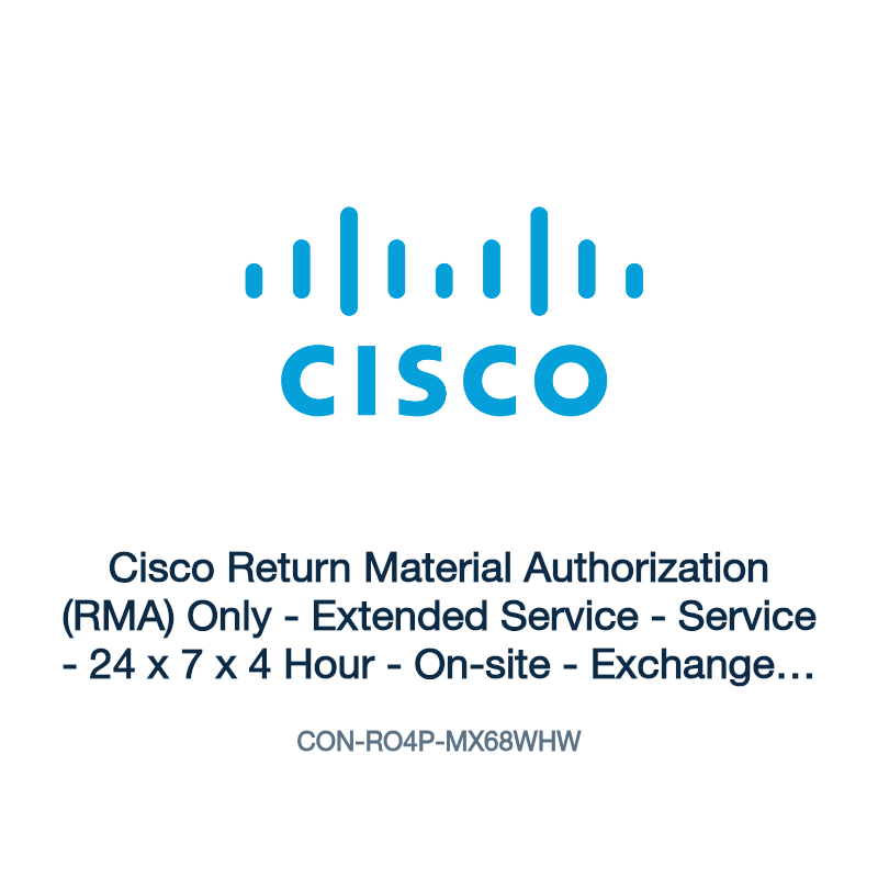 CON-RO4P-MX68WHW: Cisco Return Material Authorization (RMA) Only