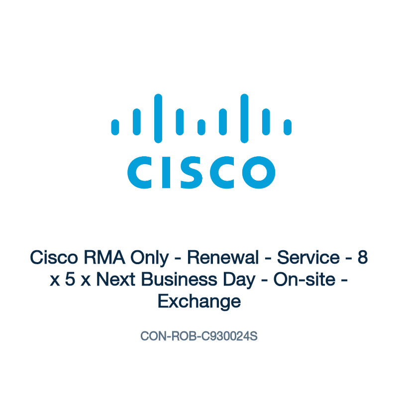 CON-ROB-C930024S: Cisco RMA Only - Renewal - Service - 8 x 5 x Next Business Day -