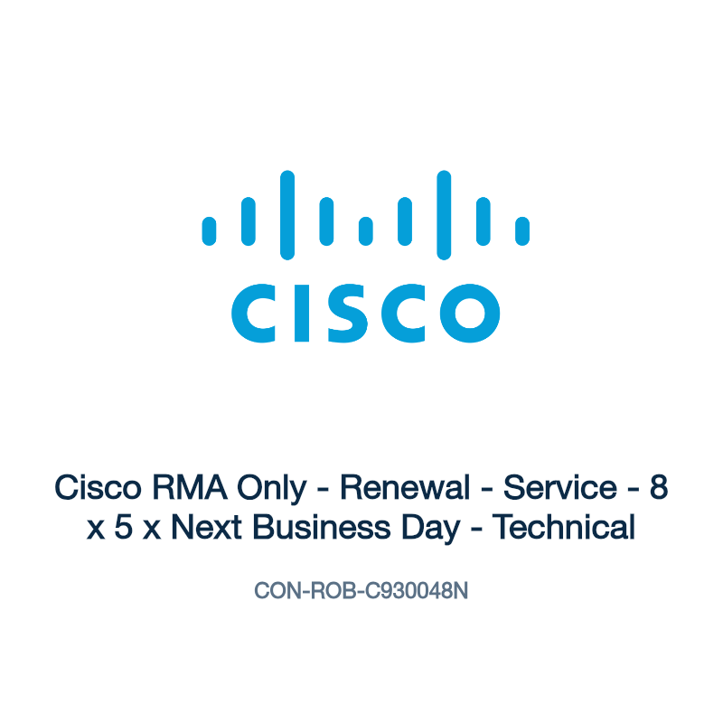 CON-ROB-C930048N: Cisco RMA Only - Renewal - Service - 8 x 5 x Next Business Day -