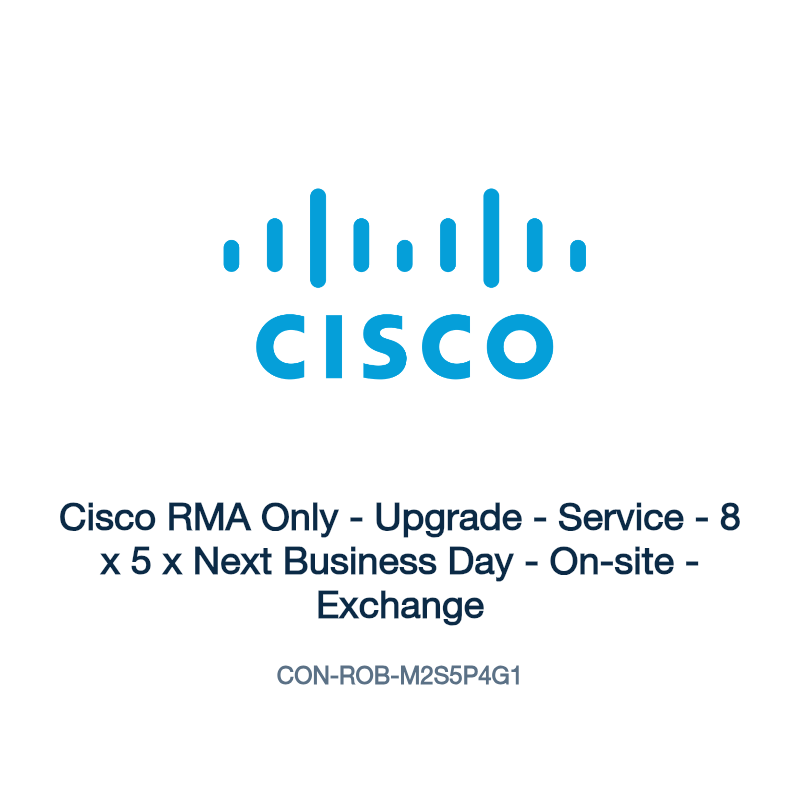 CON-ROB-M2S5P4G1: Cisco RMA Only - Upgrade - Service - 8 x 5 x Next Business Day -