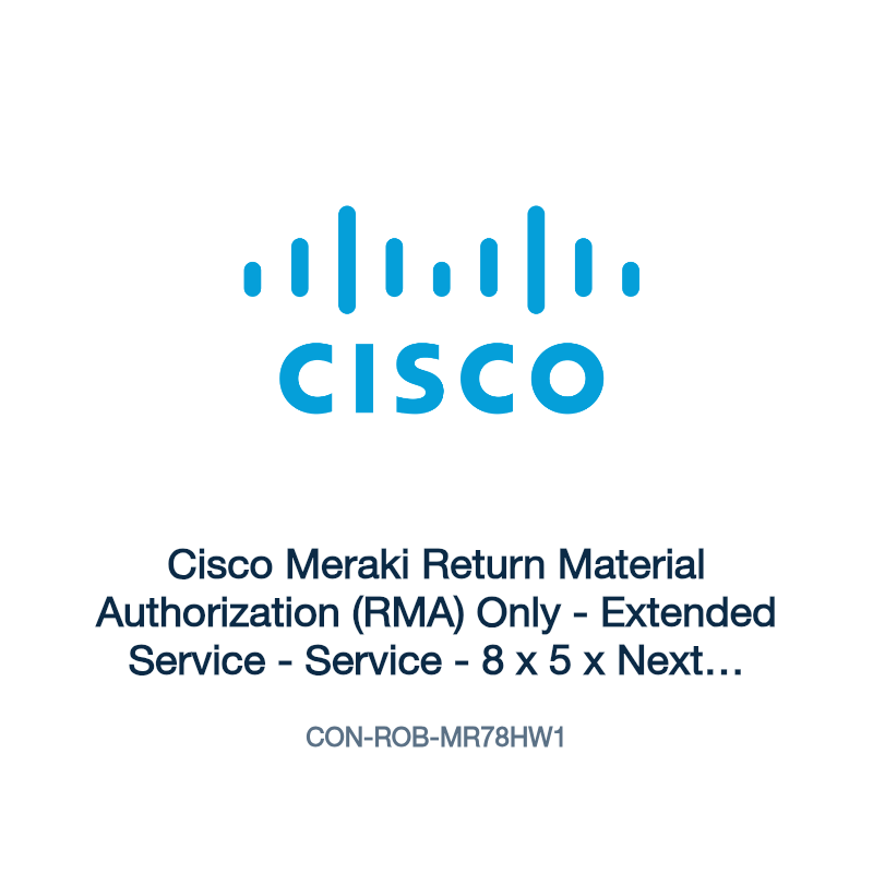 CON-ROB-MR78HW1: Cisco Meraki Return Material Authorization (RMA) Only