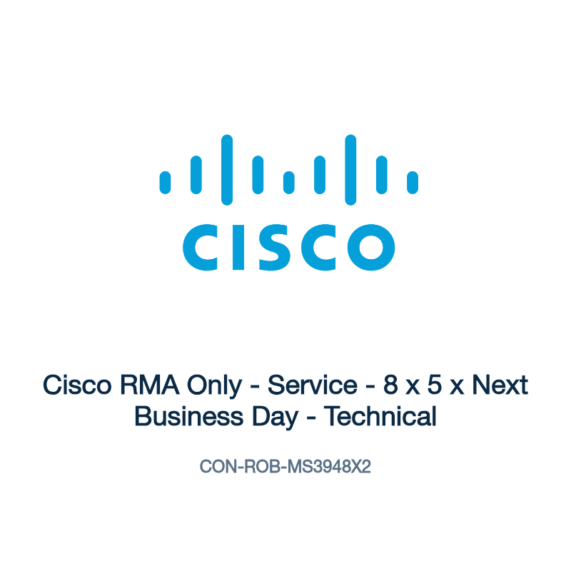 CON-ROB-MS3948X2: Cisco RMA Only - Service - 8 x 5 x Next Business Day - Technical