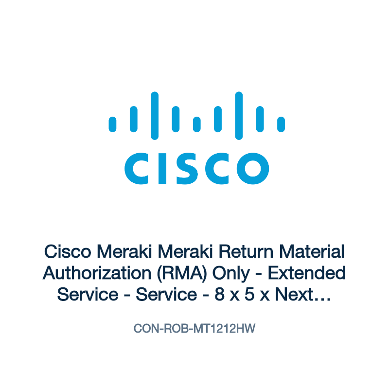 CON-ROB-MT1212HW: Cisco Meraki Meraki Return Material Authorization (RMA) Only
